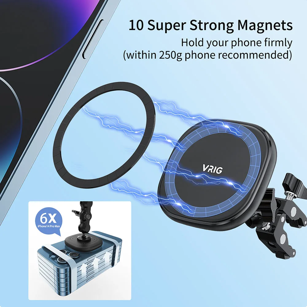 

Vrig Mg-01 Magnetic Phone Holder Mobile Strong Magnetic camera for Magsafe for Mini 12/12 Pro/12 Pro Max Magnetic Phone Holder