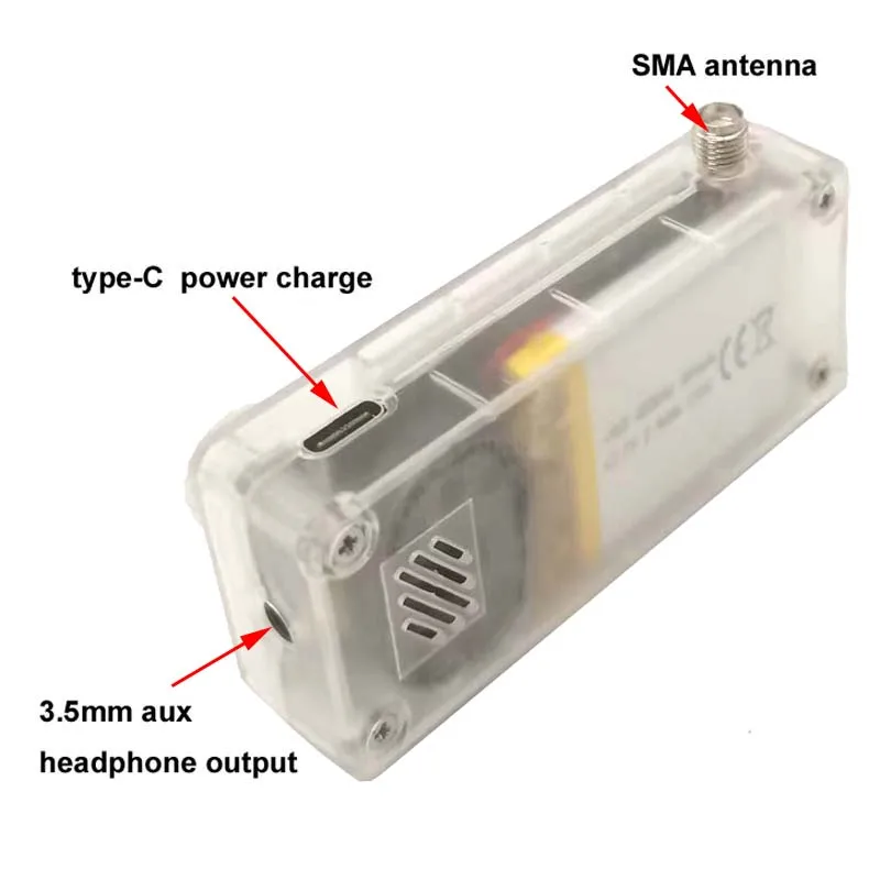 جديد SI4732 جيب صغير 0.5-108 ميجا هرتز SSB AM FM SW MW راديو استقبال جميع الموجات في غلاف ملون #3