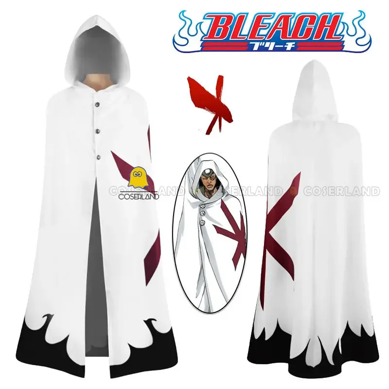 Riri 2025 аниме Bleach Sternritter Jugram Haschwalth косплей костюм белый плащ накидка униформа Yhwach тысяча лет кровь война Hal
