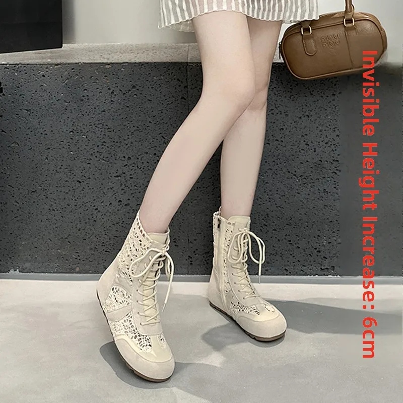 botas-con-encaje-para-mujer-estilo-coreano-de-verano-transpirables-con-aumento-de-altura-con-nudos-botines-corto