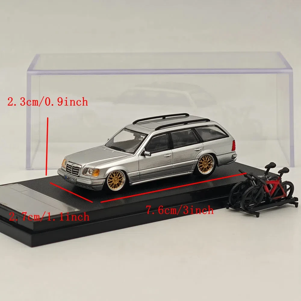 Mortal 1:64 Scale S124 Travel Lowrider Diecast Toys Car Models Collection Gifts Silver
