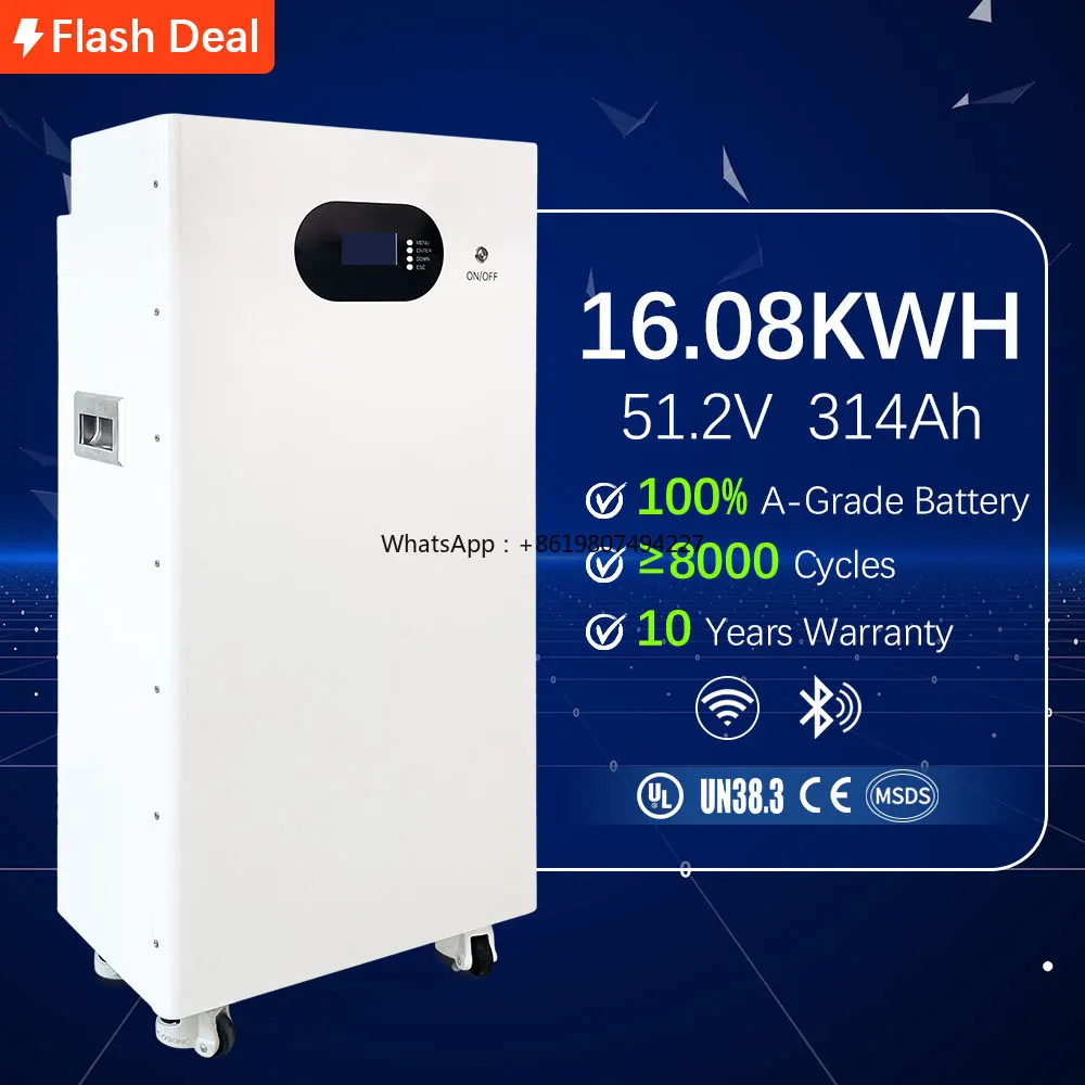 48V 15kWh Lithium Battery Solar Energy System Stackable Whole House Solar Mounting for Home Energy Storage