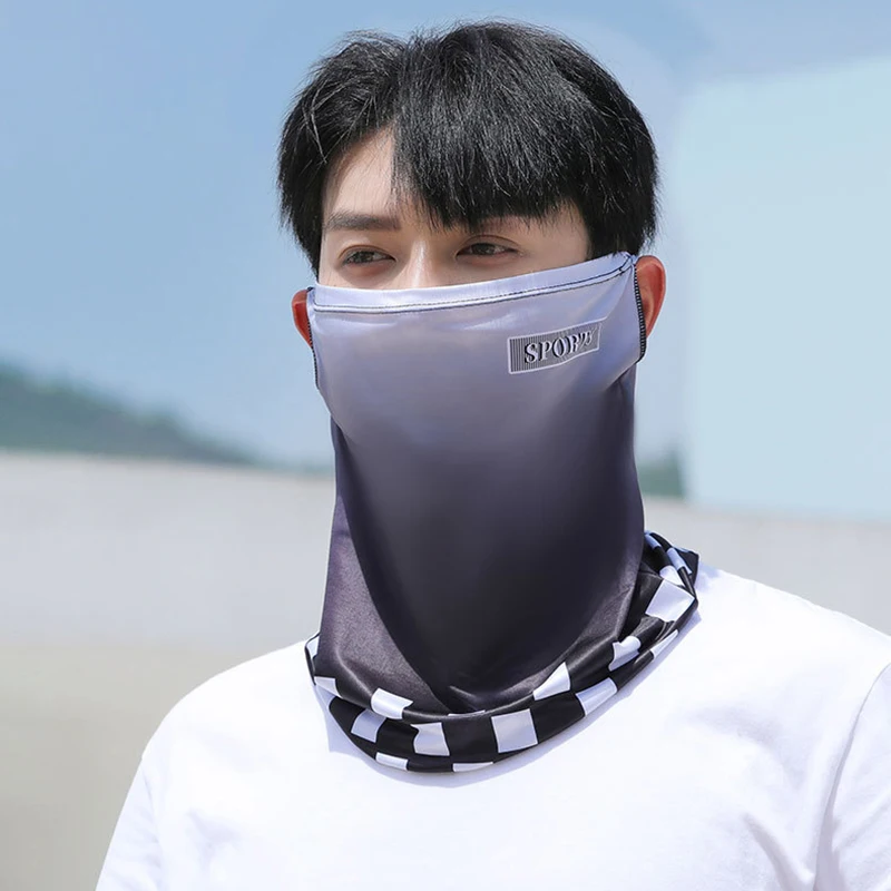 1 комплект, уличная мода, ледяной шелк, солнцезащитный крем, быстросохнущая маска на рукавах, летняя маска для езды на велосипеде, вождения, рыбалки, солнцезащитная маска, подарки