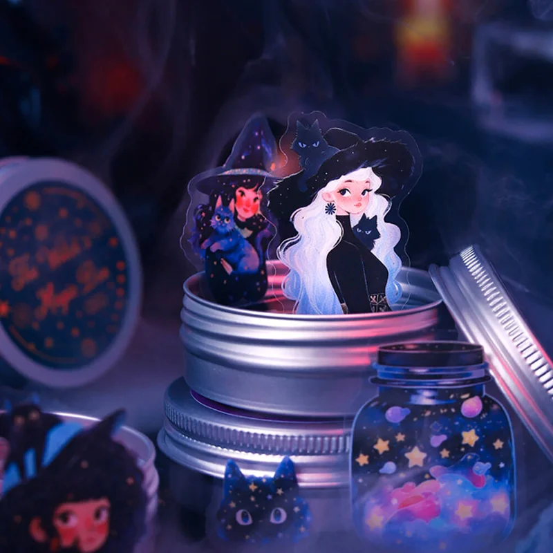 

Mr Paper 100 шт./пакет набор наклеек Magic Witch Box наклейки Witch's Magic Box серии наклейки для справочника DIY блокнот чехол для мобильного телефона карта