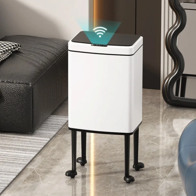 

Интеллектуальные сенсорные мусорные баки, современные простые мусорные баки большой емкости с высокими ножками, напольные инструменты для бытовой чистки