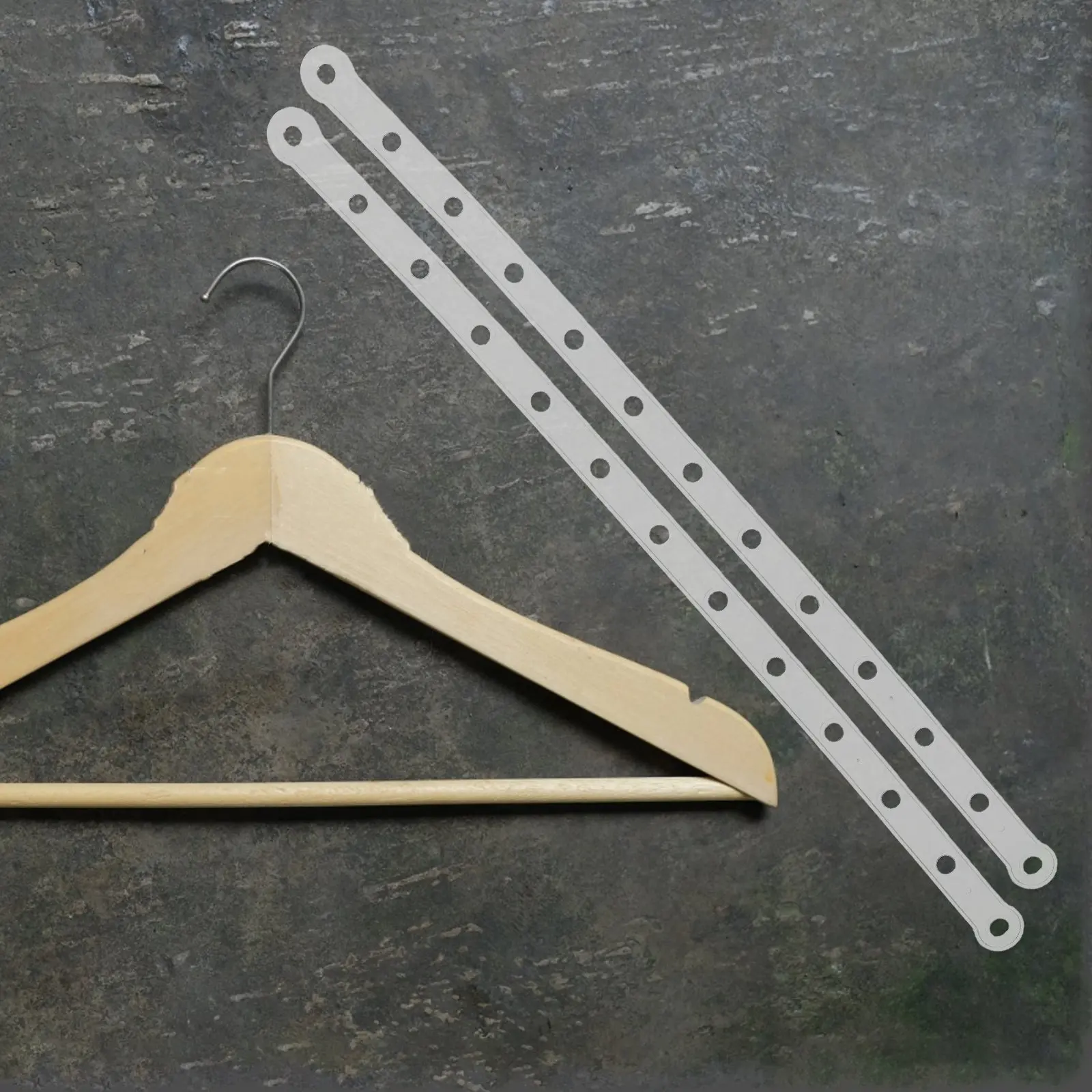 

40Pcs Heavy Duty Plastic Hanger Connector Strips Sleek Space Optimizing Closet Organizer Hanger Extender for Retail Display