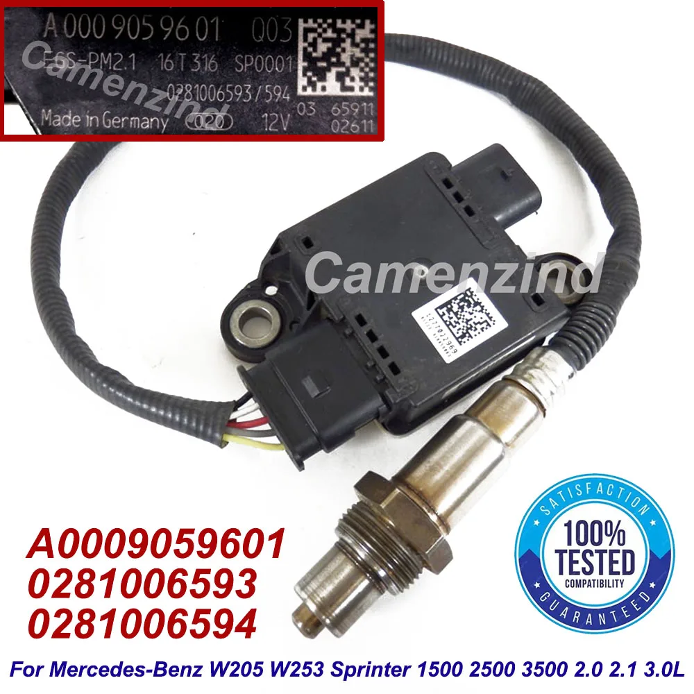 

A0009059601 A0009050608 New PM Particulate Matter Sensor 0281006593 0281006594 For Mercedes-Benz Sprinter 3.0 V6 GLC W253 GLE400