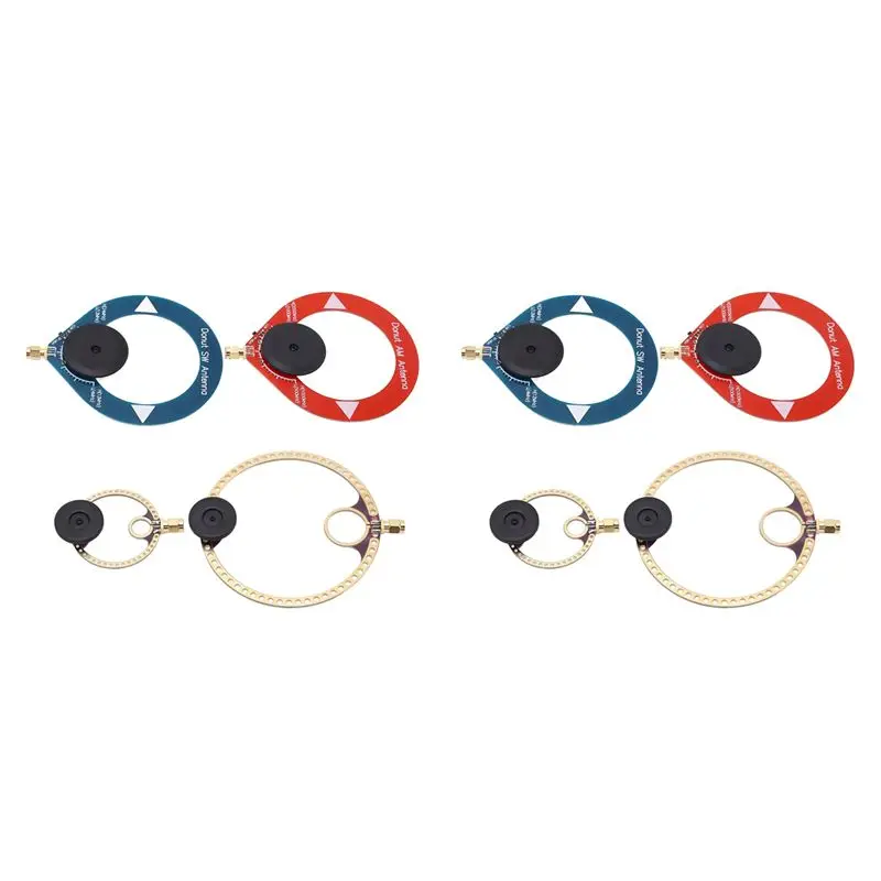 2X Donut Short And Medium Wave Antenna AM MW/SW Antenna Mini Loop Multi-Function Antenna 4-Piece Set For FM SW Radios