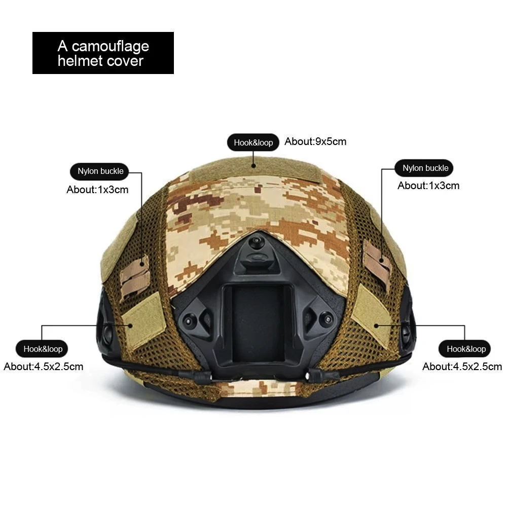 Tactical FAST Helmet Cover Nylon Buckles Head Circumference 52-60cm Airsoft Paintball Wargame Gear CS FAST Helmet Cover