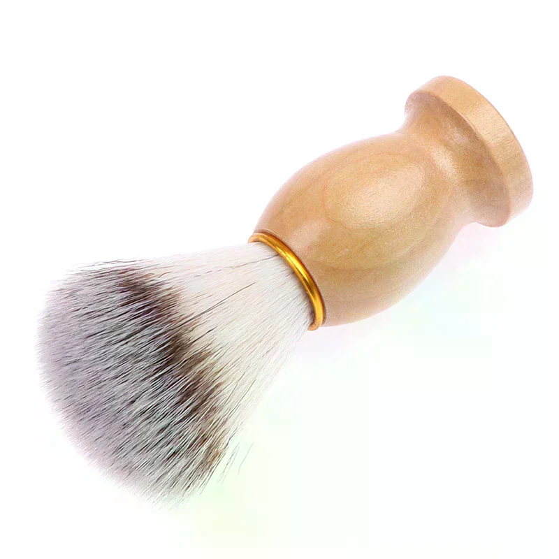 /ACR/Brush Wooden Handle Facial Beard Cleaning Appliance Safety Razor Brush Shaving