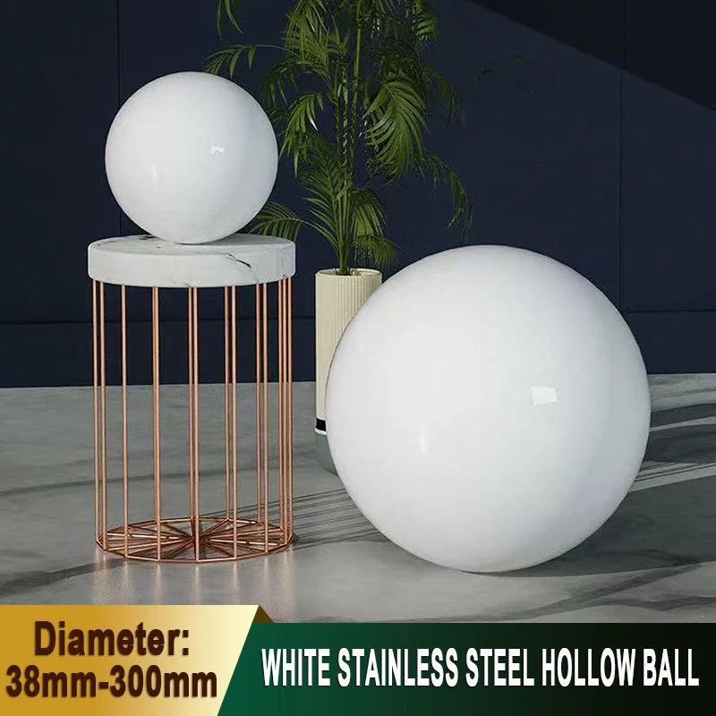 

1-15Pcs White Stainless Steel Hollow Balls With Diameter 38mm-300mm Are Used for DIY Christmas Tree Decoration Craftsmanship