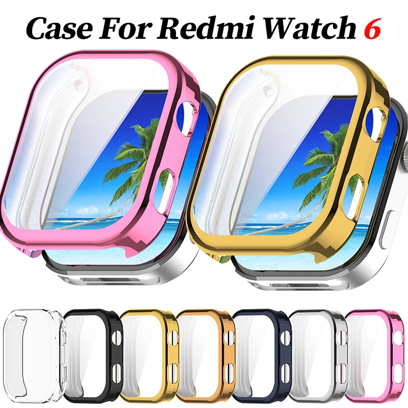 غطاء حماية من مادة TPU لساعة Redmi Watch 6 الذكية حافظة حماية لملحقات Redmi Watch 6