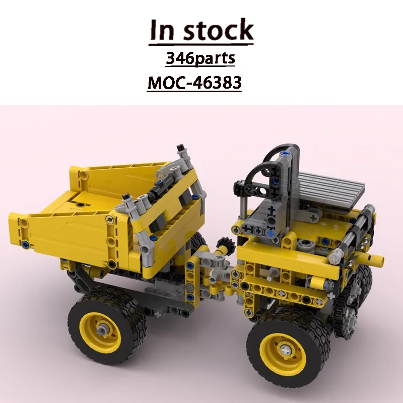 

MOC-46383 Новая классическая модель мини-самосвала из строительных блоков, 346 деталей, креативный подарок на день рождения и Рождество для мальчиков