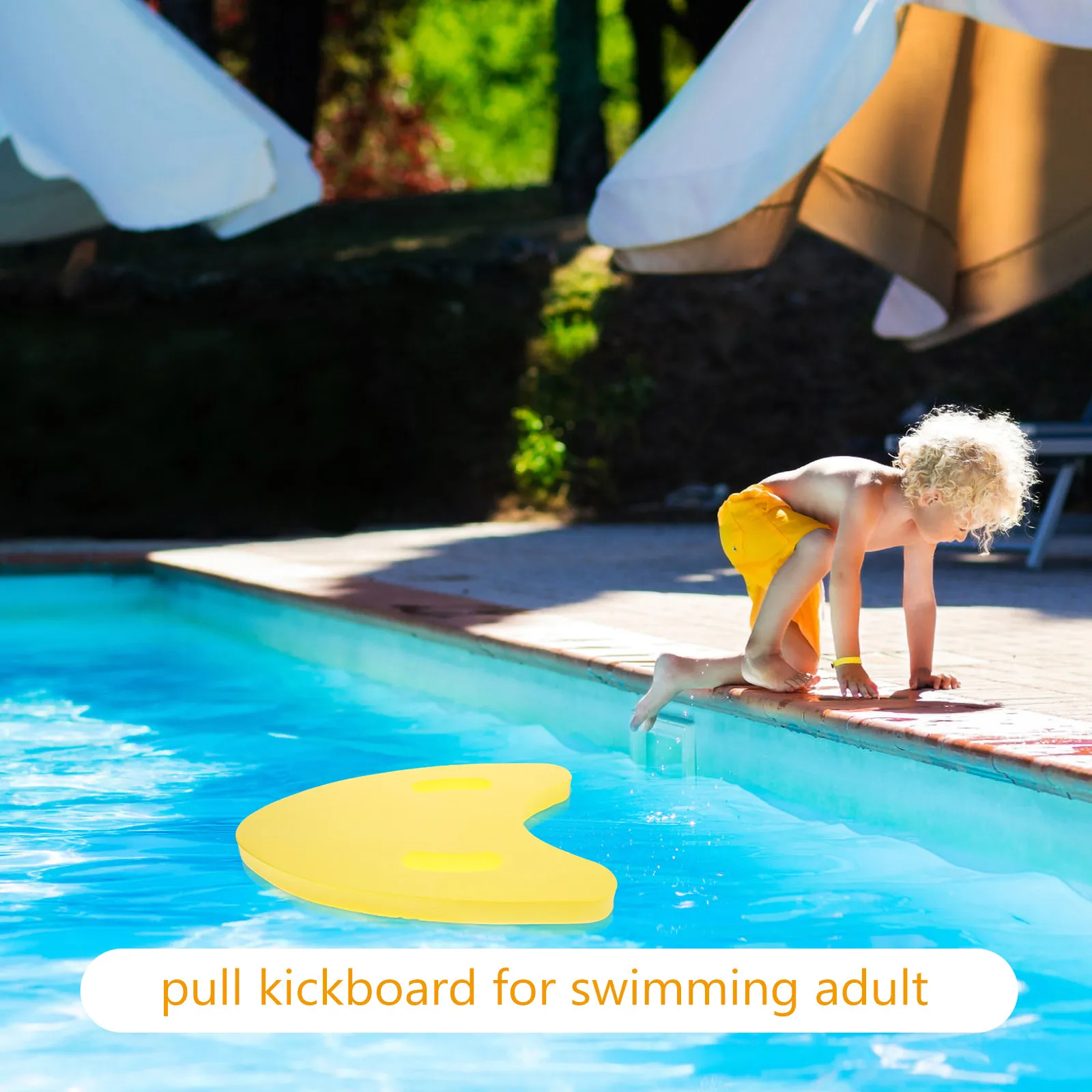 Floating Swim Kickboard Triangle Shape Eva Material Swimming Training Aid for Adults Beginners Pool Beach Leg Strength