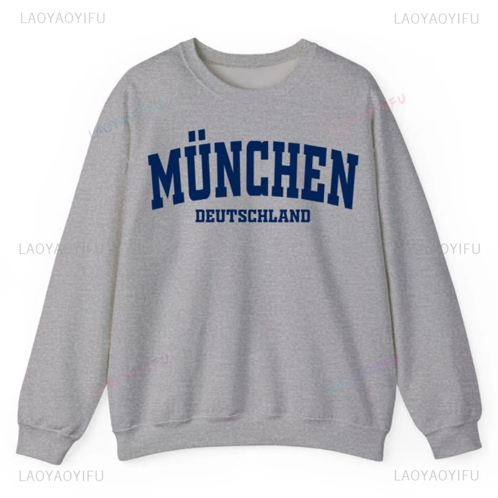Mulnchen Deutschland Oktoberfest inspirado mujer hombre cuello redondo sudadera estilo bávaro regalo Munich amantes y viajeros ropa