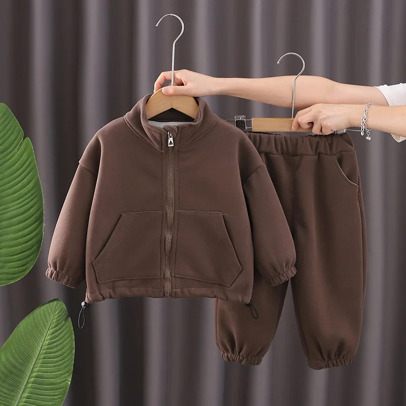 

New Winter Baby Clothes Children Boys Thick Warm Jacket Pants 2Pcs/Sets Kids Girls Clothing Infant Costume Toddler Tracksuits
