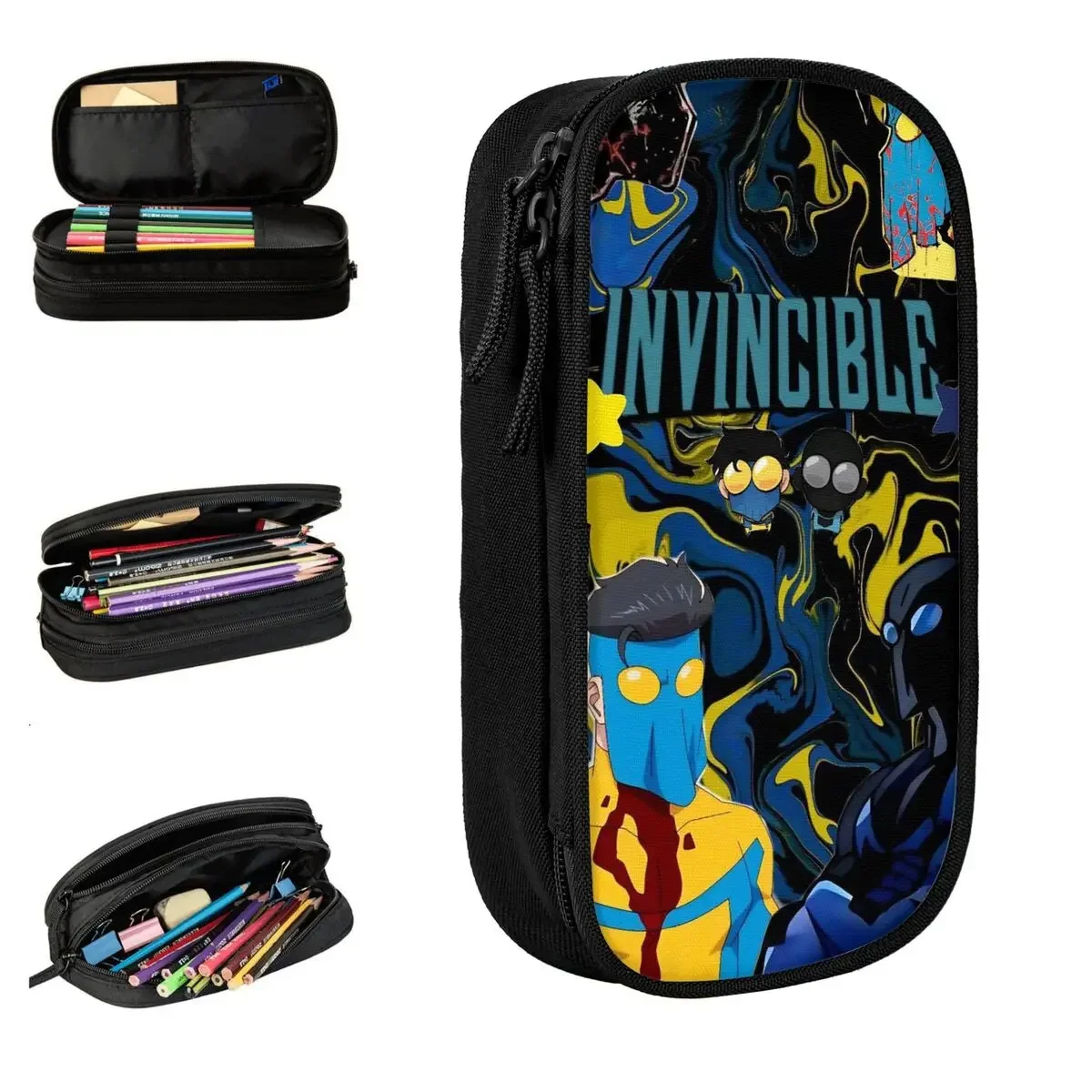 Invincible Mark Grayson Pencil Case Pencilcases Pen Holder for Student Large Storage Bag School Supplies Gifts Accessories