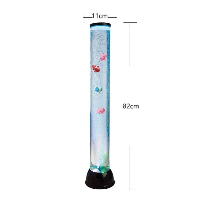 new Changing Light Emitting Diode Light Bubble Column Novelty Bubble Fish Light Sensory Equipment Artificial Fish Decoration