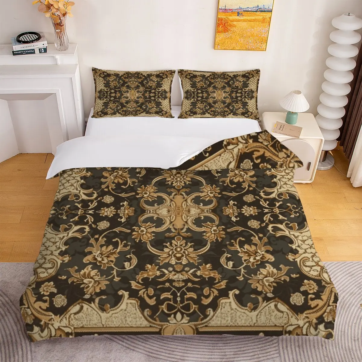 

Pattern center Duvet size Patterned border 1 duvet cover and 2 pillowcases (without blankets)