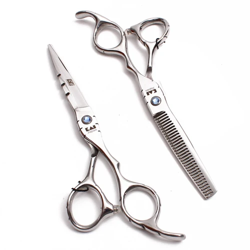 Imagen 2 del producto Tijeras de pelo profesionales rectas de acero inoxidable, tijeras de corte, borde de afeitar, peluquería afilada, adelgazamiento, salón texturizado 1010