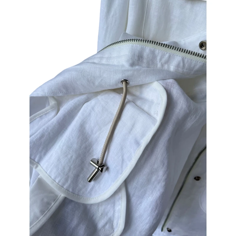 24 Spring and autumn top quality solid color linen traveler jacket jacket blazer donna womens coat luxury designer clothing
