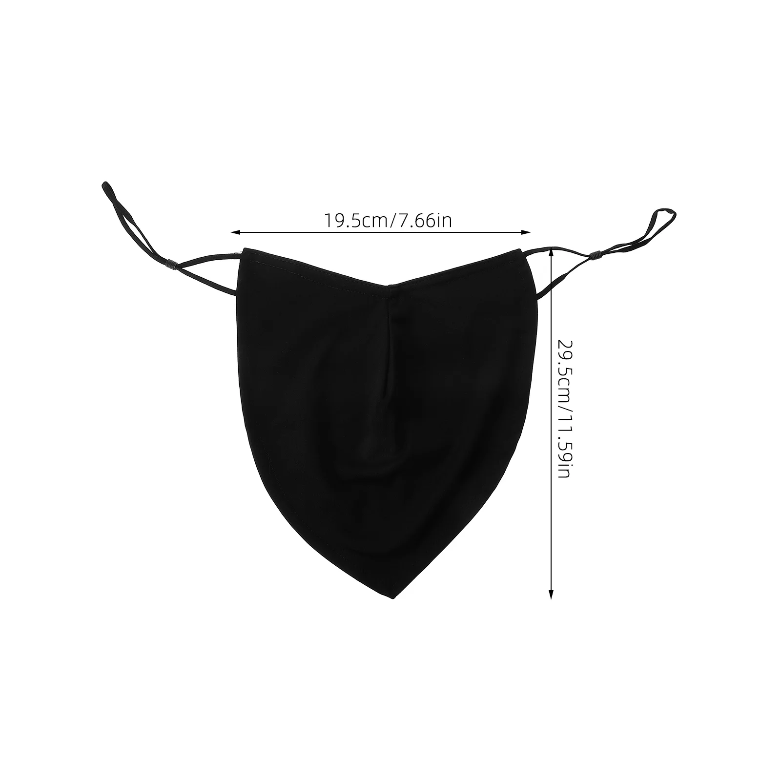 

Beard Protector Mask Comfortable Cover for Men Outdoor Cycling Facial Beard Masks Face Cover Black Soft Material Fits Breathing