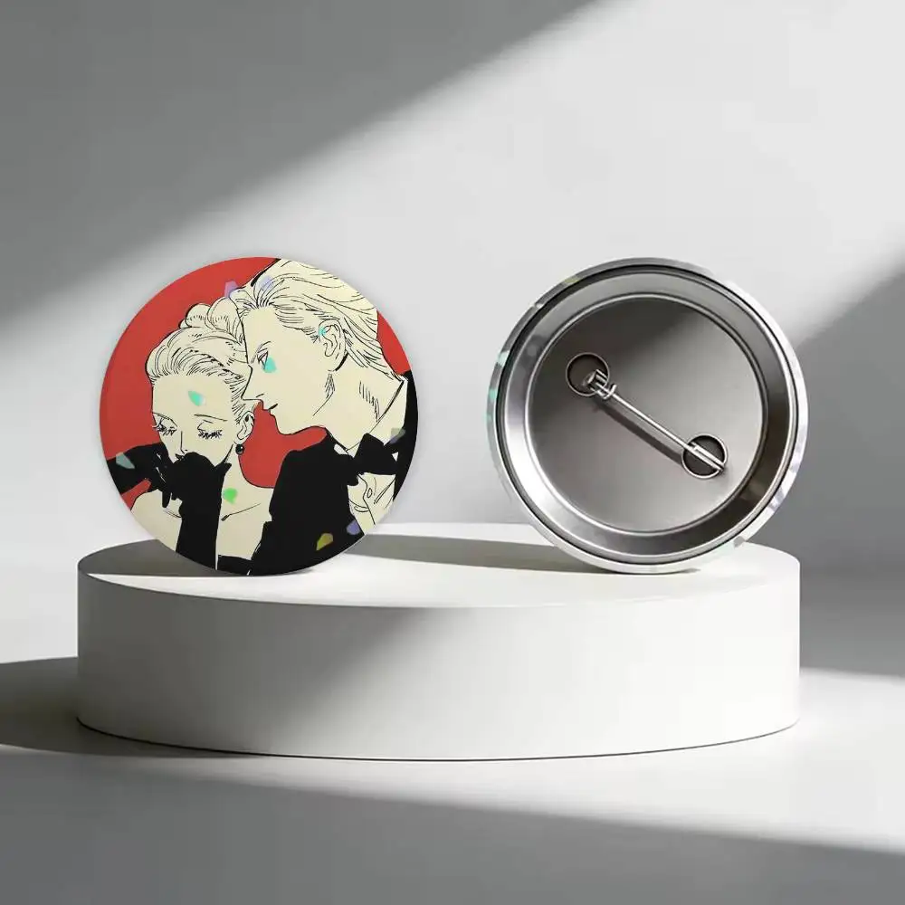 Vintage Romantic manga V-Veil Brooches Cartoon Badge Pins Backpack Hat Accessories Friend Gift