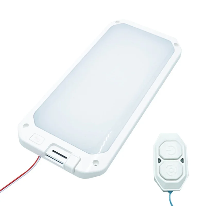 

Потолочный светильник для автодома с 3 режимами освещения, плавной регулировкой яркости и пультом ДУ, для авто, яхт, фургонов, 12В-30В