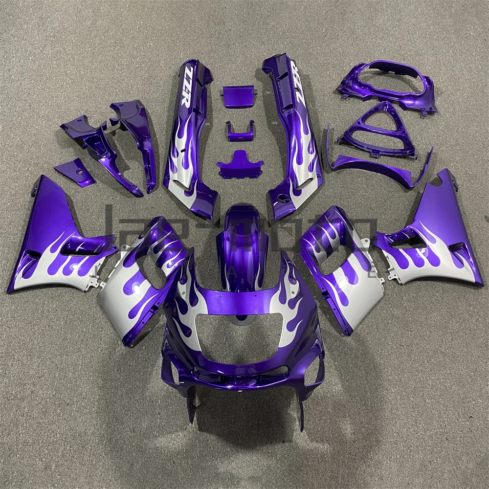 For ZX-6E ZZR400 1993-2007 ZZR600 1998-2003Injection ABS Plastics Full Fairings Kit Mold Replace Accessories  Purple B