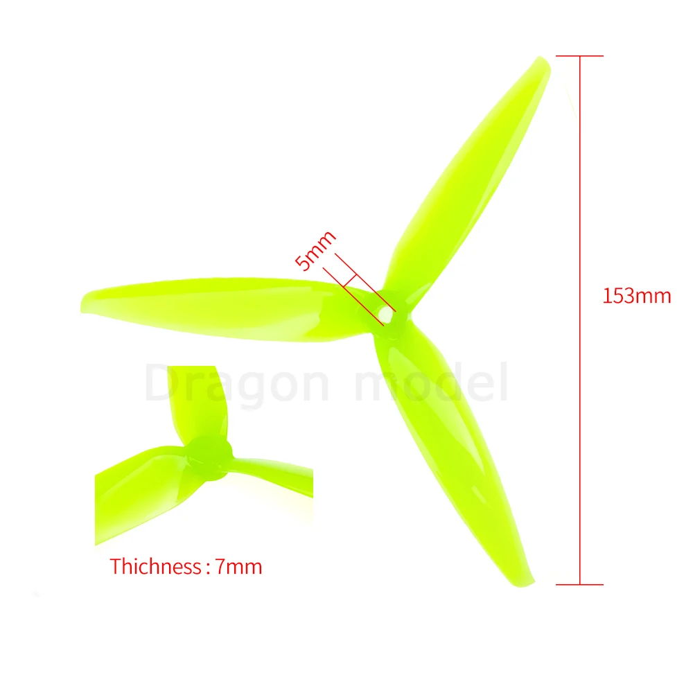 2Pairs Gemfan Flash 7040 Propeller 7inch 3-Blade 7X4X3 CW CCW Props For FPV RC Drone Racing Freestyle Long Range Quadcopter