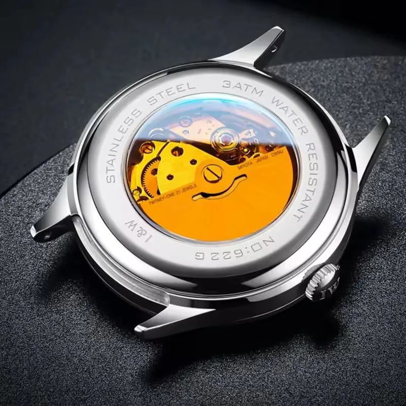 IW كرنفال الماركات الفاخرة ساعات المعصم الميكانيكية الياقوت مرآة اكسسوارات للرجال الحركة التلقائية الذكور ساعة مقاومة للماء #2