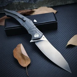 Folding Pocket Knife Tactical Knife D2 Blades 420Steel +G10 Handle Outdoor EDC Hunting Cutting Knife Camping Survival Tool