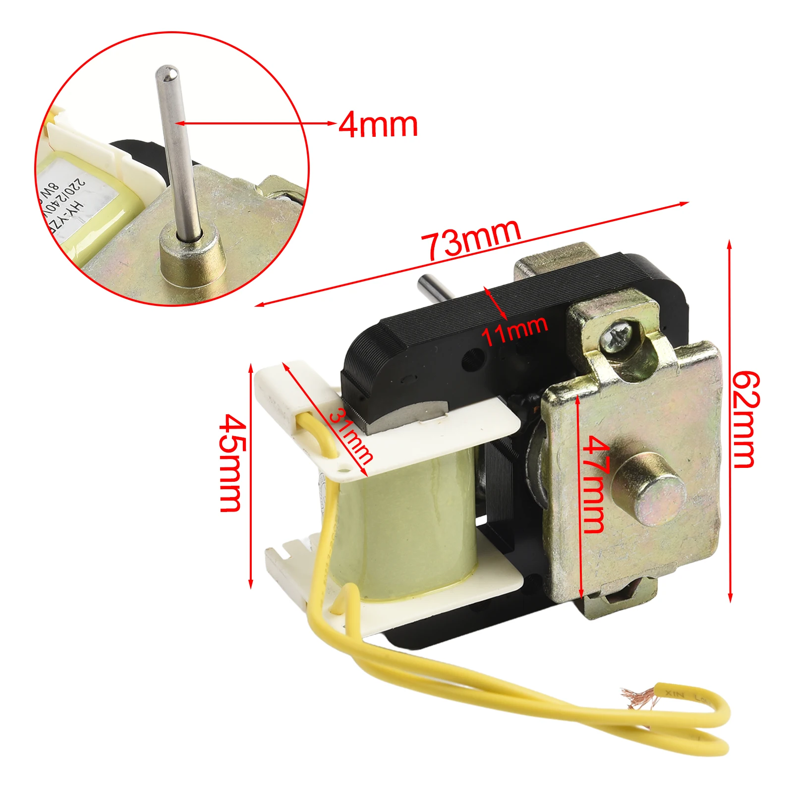 

Запасная часть двигателя вентилятора для модели испарителя холодильника RE01WT52, правильный поток воздуха и регулирование температуры