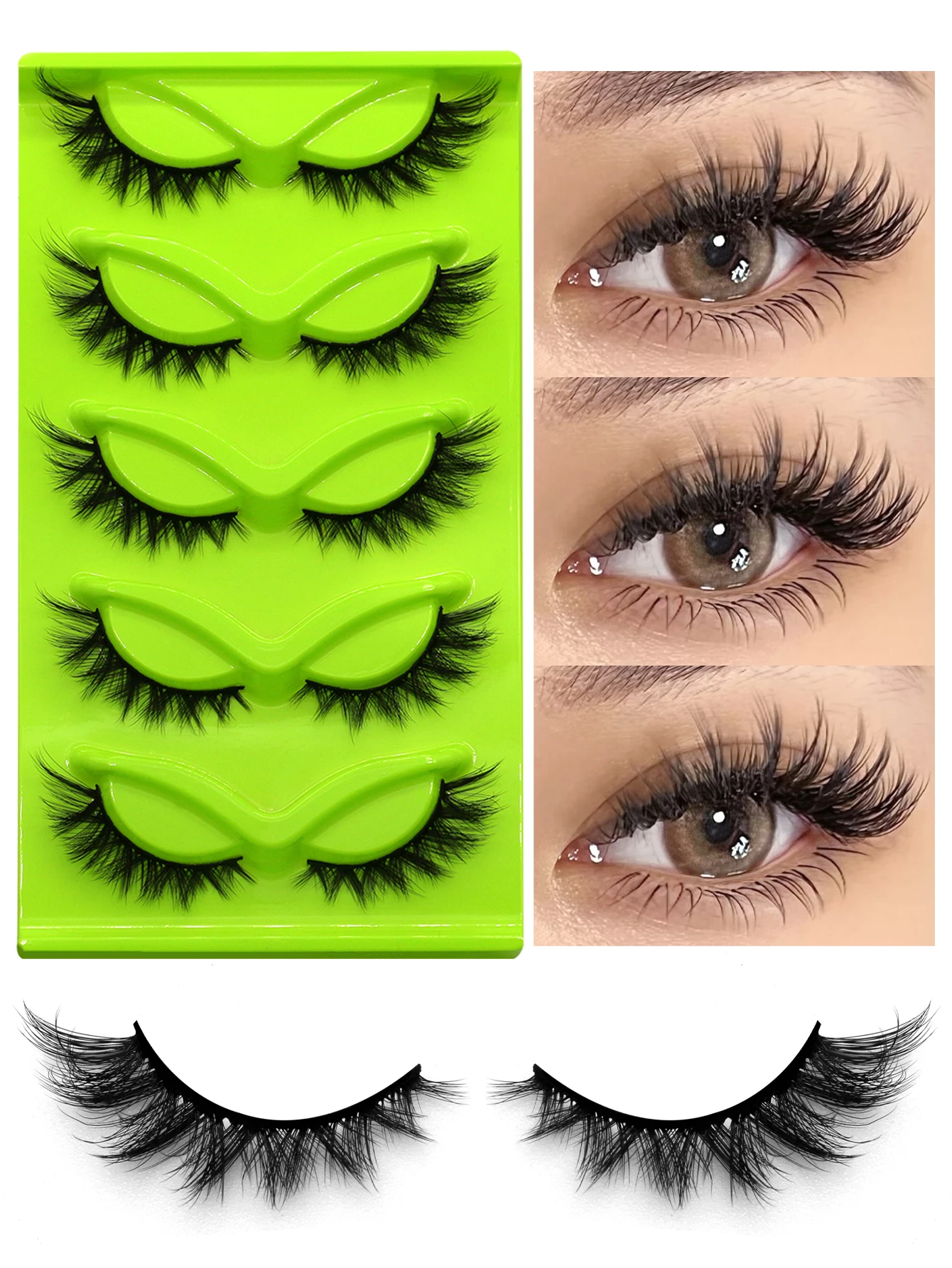 ヴェルトライネつけまつげ キャットアイまつげエクステ フォックスアイ フェイクミンクまつげ Dカール ボリューム ウィスピーまつげ つけまつげ メイクアップ