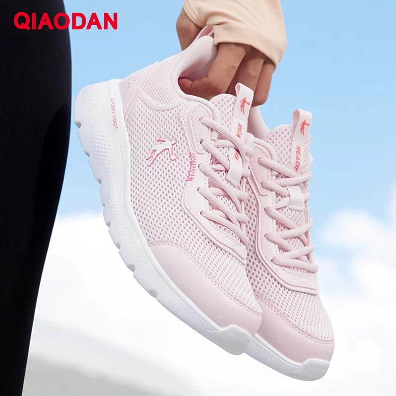 

QIAODAN женские кроссовки, новинка лета 2029, легкие сетчатые дышащие повседневные кроссовки на мягкой подошве с мягкой подошвой XM26211801B