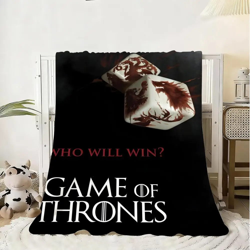G-Game-Of-Thrones Dragon Classic Throw الفانيلا رقيق بطانية ناعمة دافئة الجلد ودية رمي ل أريكة سرير مكتب قيلولة الشتاء #2