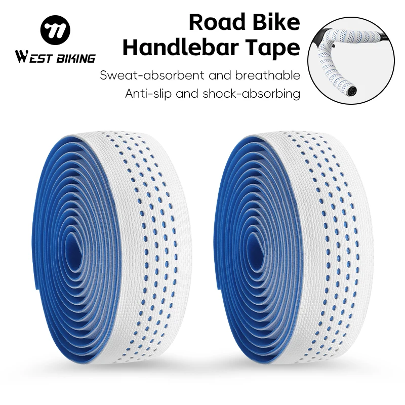 WEST BIKING Colorful Bicycle Handlebar Tapes Anti-slip High Performance Dirt Resistant Breathable Cycling Soft Anti-Vibration