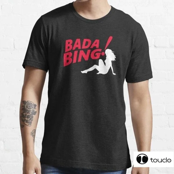 Bada Bing The Sopranos Men'S Fashion Short Sleeve T Shirt Summer O-Neck Cozy Breathable Tee Funny Printed T Shirt Men'S Tops