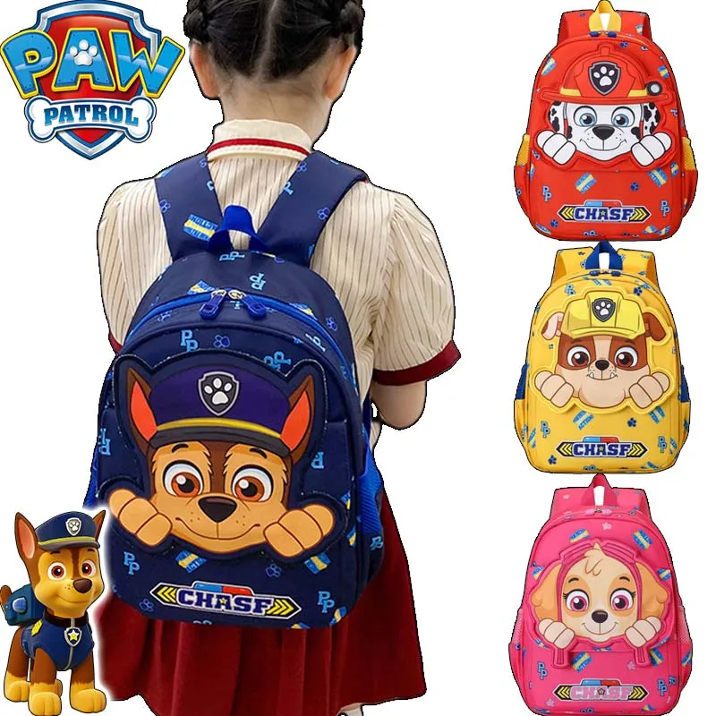 PAW Patrol Chase Kids Backpack Waterproof Fashion Nylon Schoolbag Handiness Casual Small Backpack for Children Birthday Gifts