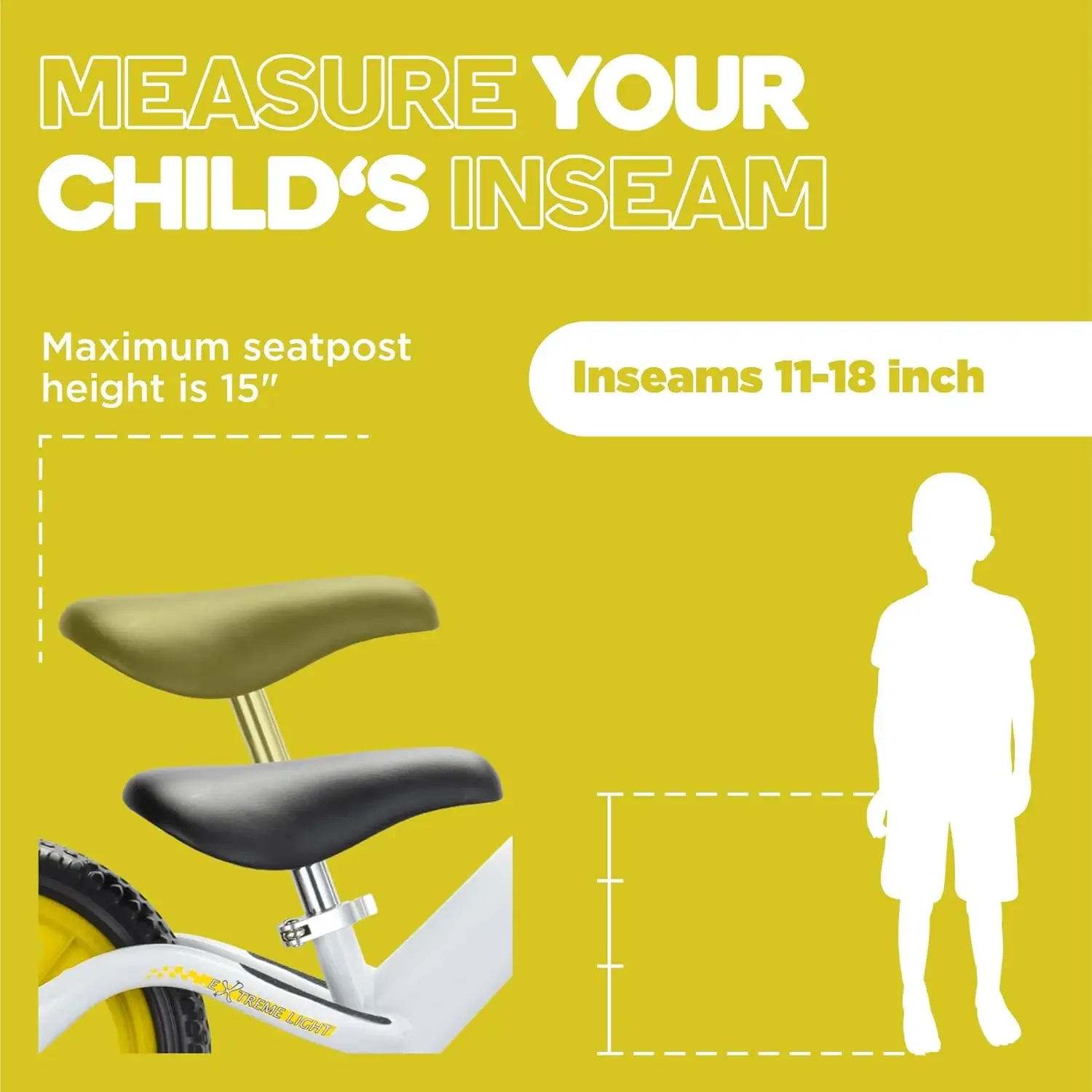 バランスバイク、12インチのトレーニングバイク、子供と幼児向け、3歳、4歳、5歳の子供向け、ペダルなしの自転車、男の子または女の子向け - イエロー