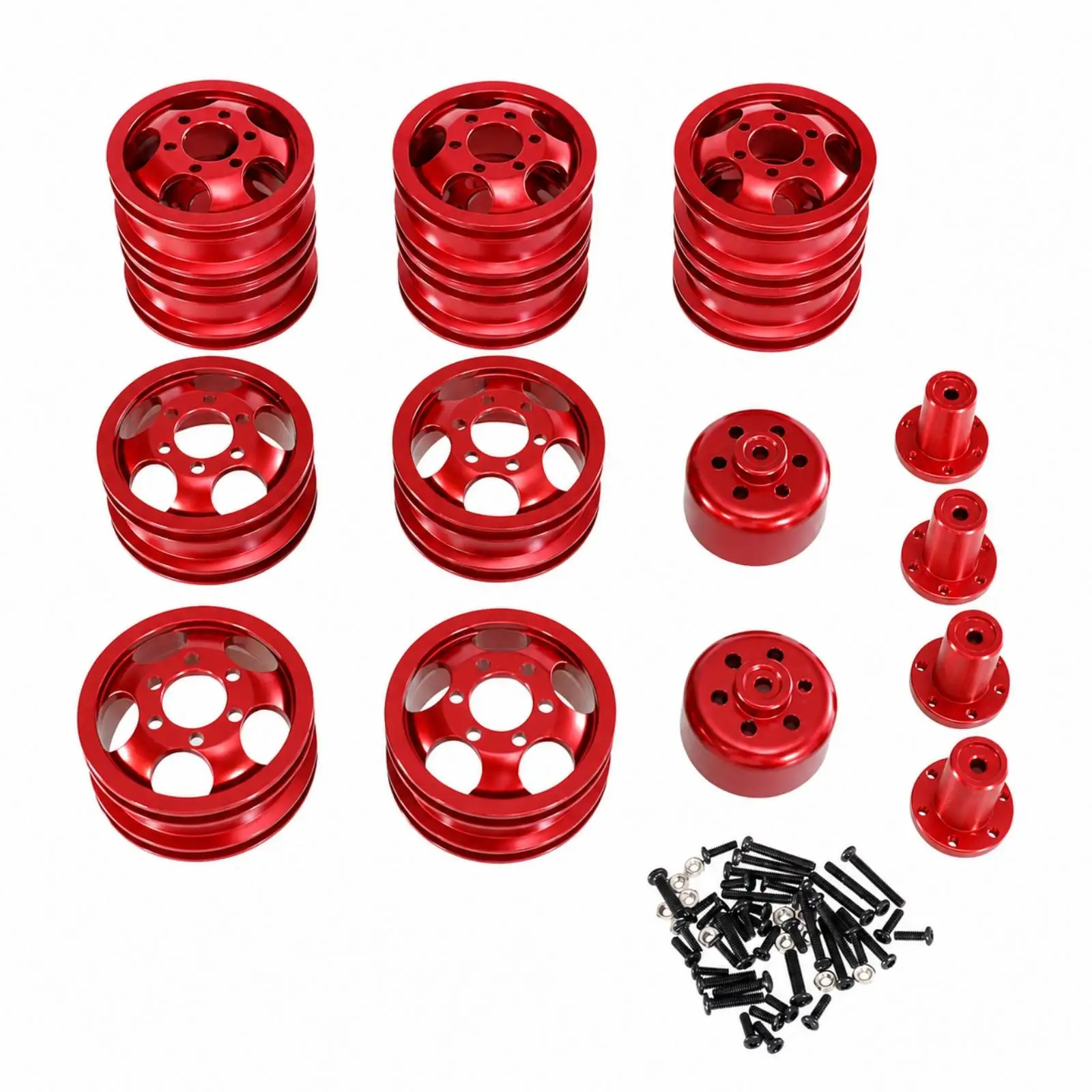RC Truck Wheel Hub Aluminum Alloy CNC Upgrade for 1 16 Scale Trucks Feiyukits Jjracing Wanpilong Mangniu
