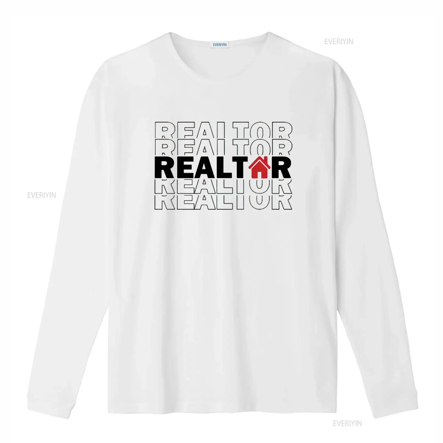 Womens Realtor SweaT T Shirt Real Estate Life Agent Investor New White Medium vintage Washed Versatile fashion designer clothes