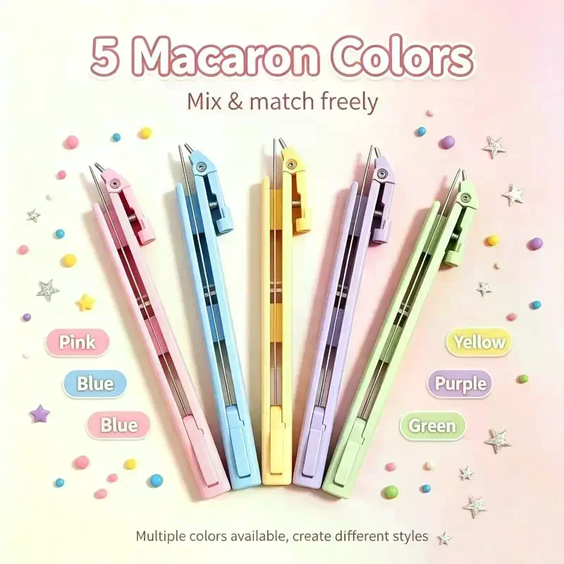 2in1 Press-Type Fuse Bead Pen Handheld Efficient Storable Bead Pen Time-Saving Ergonomic Collage Bead Tool Kids Toys