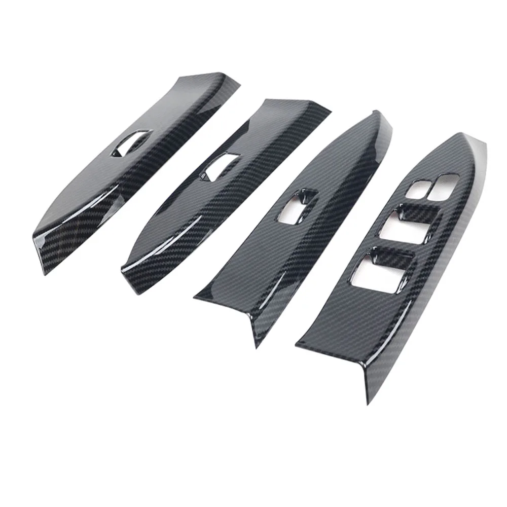 ABS Interior Decoration Stickers Carbon Fiber Color Car Styling Accessories Fit For Mitsubishi Pjero V97 V93 2007-2019 2020 2021