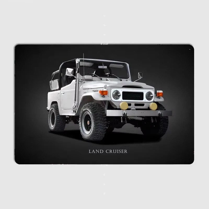 Utility Vehicle Land Cruiser J40 Poster Metal Sign Posters Bedroom Custom Wall Decorations Room Decoration Interior Home Decor