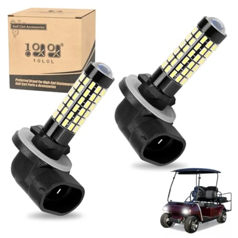 

Лампа для фар гольф-кара 881 для EZGO Club Car DS и Precedent, замена ламп для фар или противотуманных фар, комплект из 2 штук