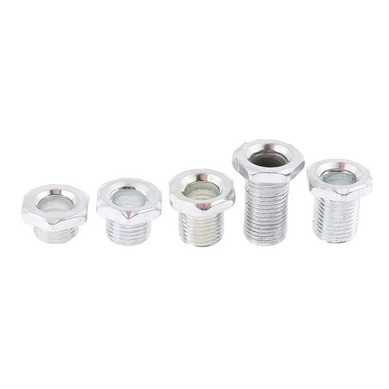 10PCS M10 Threaded Tube With Nut For Lamps Hollow Screw Metal Pipe Teeth Whitening Theead Repair Lighting Base Connecting Kit