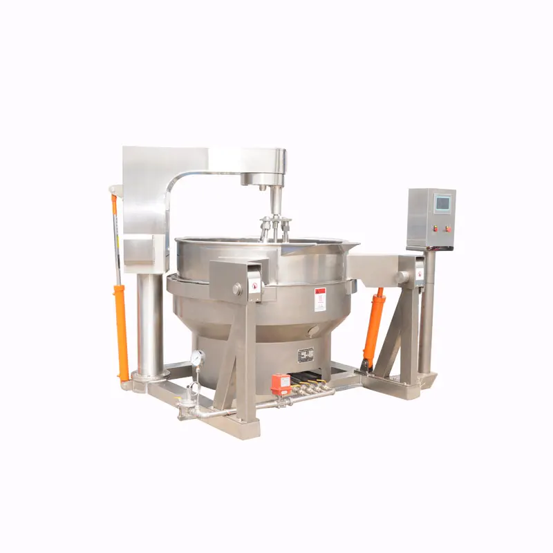 Custom Automatic Tilting Planetary Jacketed Kettle with Multi-Agitator for Industrial Sauce Making