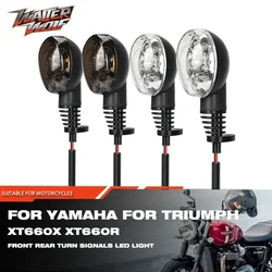 Motorcycle Turn Signals Lamp Front Rear LED For YAMAHA XT 660X XT660 R/X For Triumph Street Scrambler 900 For KAWASAKI KLX230 SM