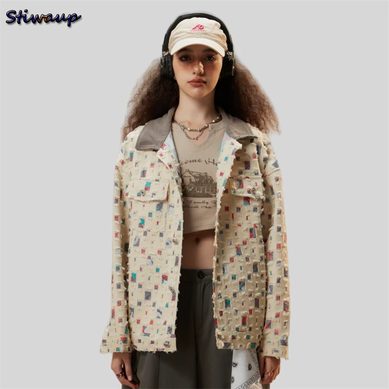 Women\'s Coats Jackets Y2k Spring Autumn 2023 Ladies Fashion Holes Chic and Elegant Woman Jacket New In Cute Outerwears Clothes